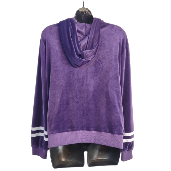 Hotouch Women's Purple Velvet Jacket And Sweatpants Set Size M - Picture 4 of 12